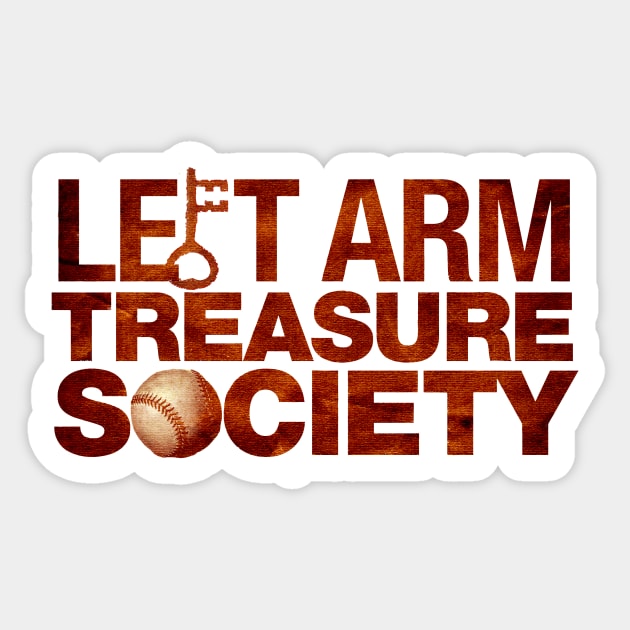 Left Arm Treasure Society Sticker by GZM Podcasts